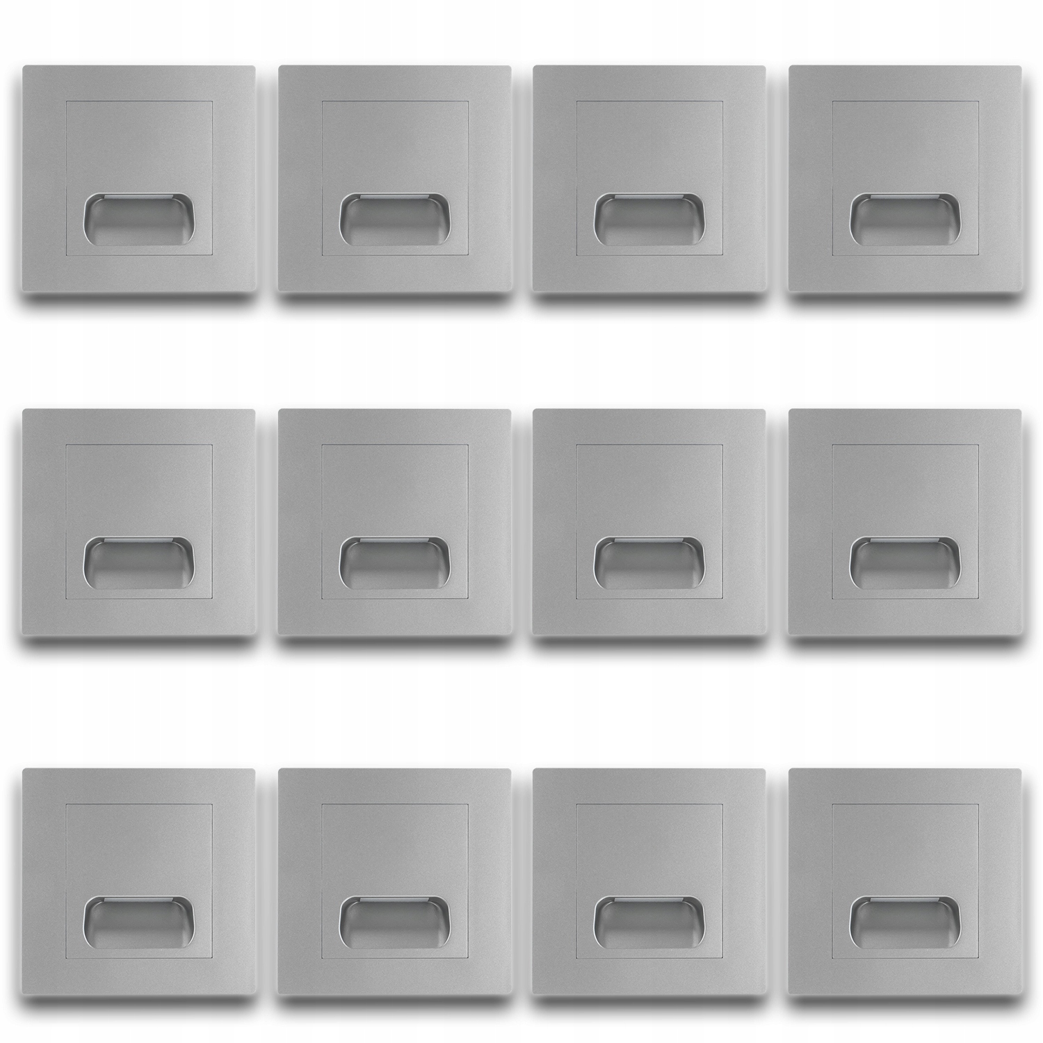 12 x Led Lampa Na Schody Osvětlení Schodů Šedá Schodišťová 230V