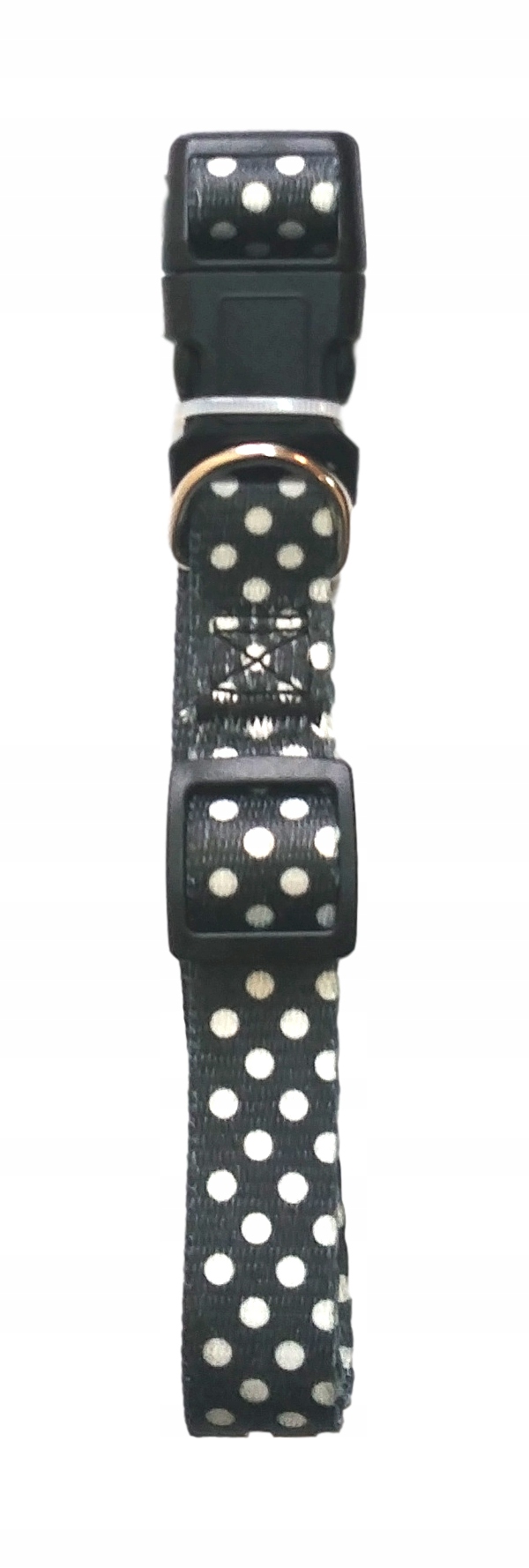 

Obroża Dla Psa W Groszki Szara 2,5 x 40 - 55 cm