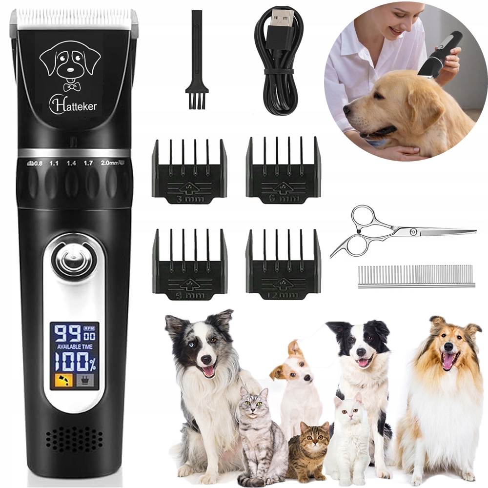 Levně Zastřihovač Vlasů, Elektrický Střihací Strojek, Velká Kapacita, Dobíjecí