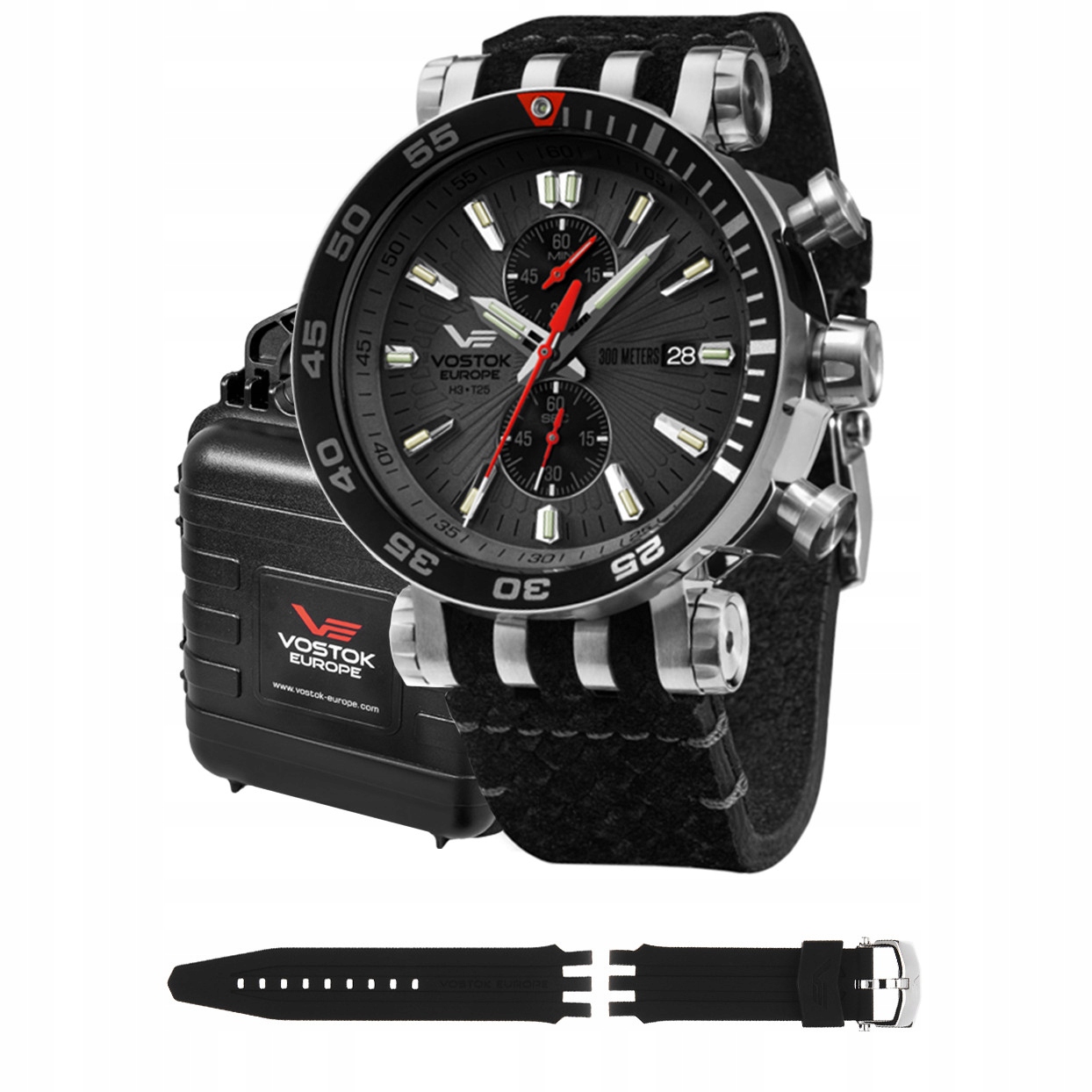 Pánské Hodinky Vostok Europe VK61-575A588 černé