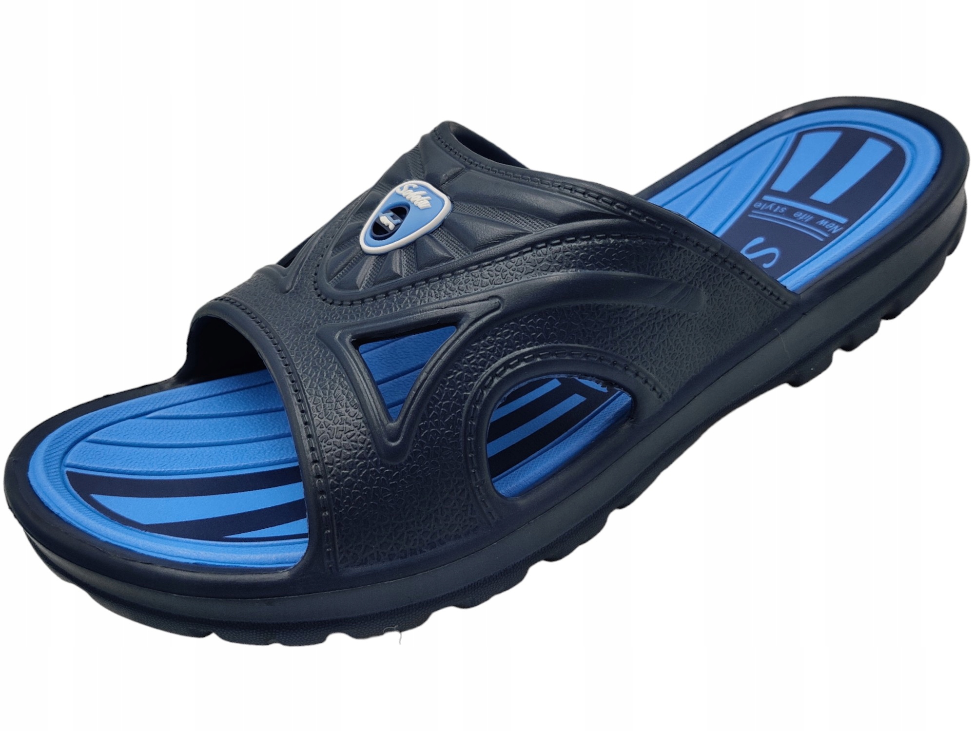 MĘSKIE KLAPKI kąpielowe plażowe BASENOWE lekkie na codzień Rozmiar 44