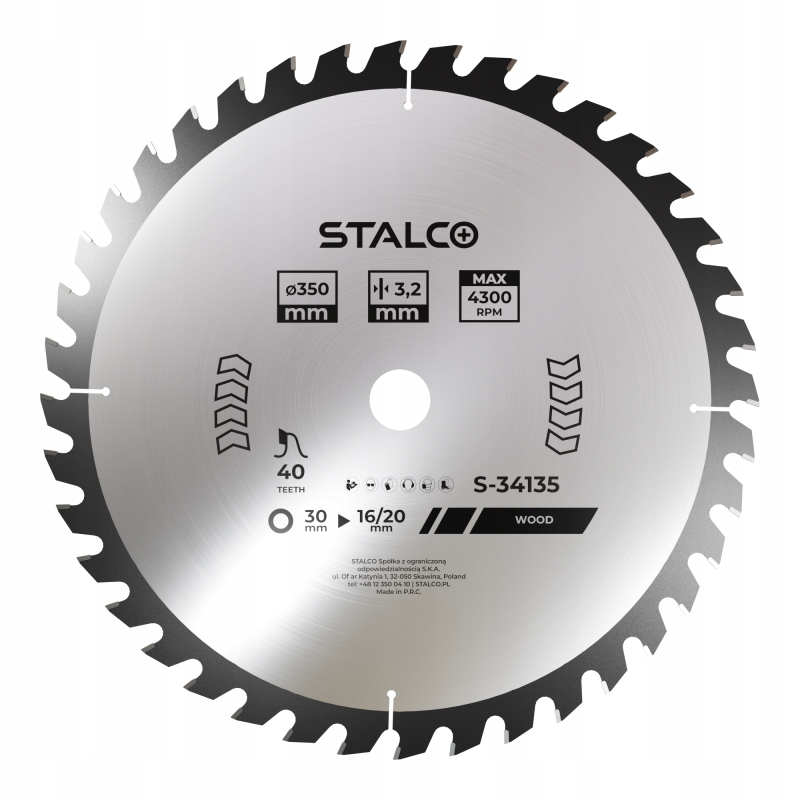 Piła Tarczowa Do Drewna 250MM X 2,8 X 30MM Z48 S-34225 Stalco