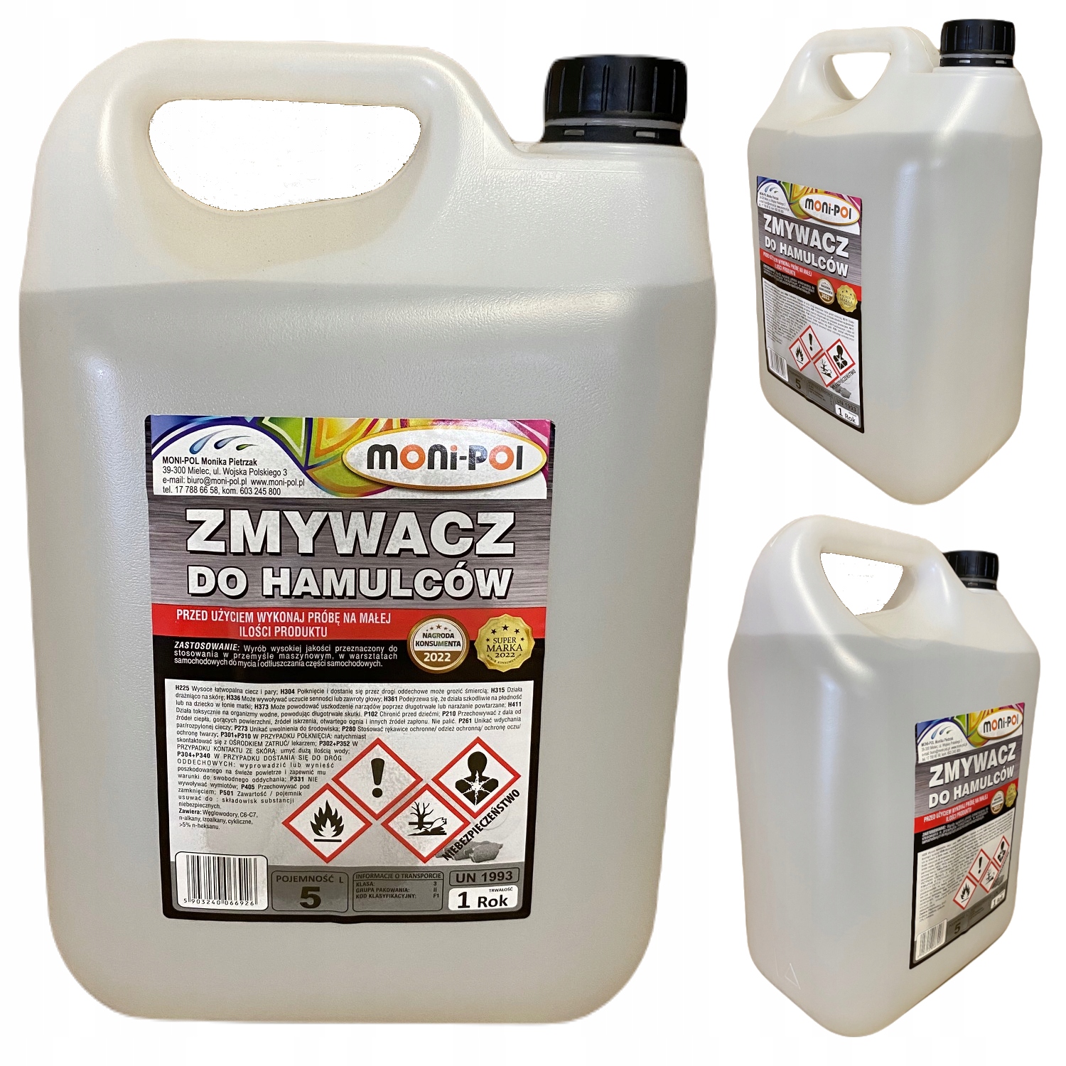 

Zmywacz do hamulców Moni-Pol 5l