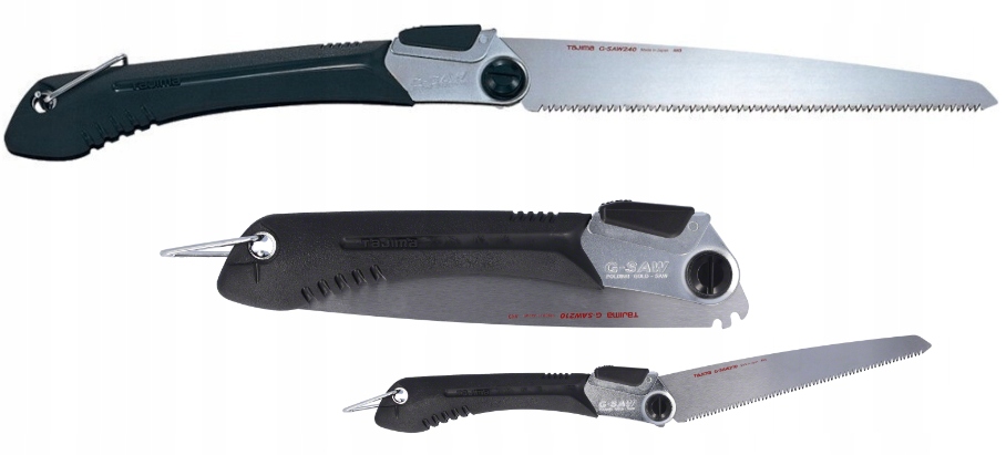 Piła japońska składana do cięcia drewna płatnica Tajima Gkg 240mm survival