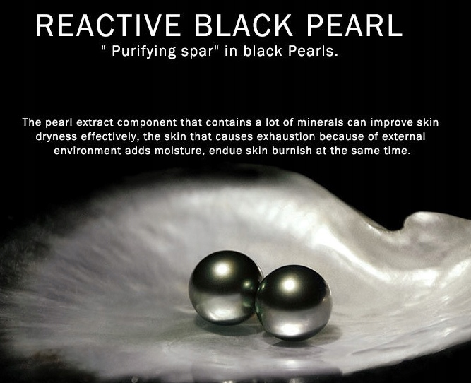 HYDROŻELOWE PŁATKI POD OCZY - CZARNA PERŁA Postać w płacie