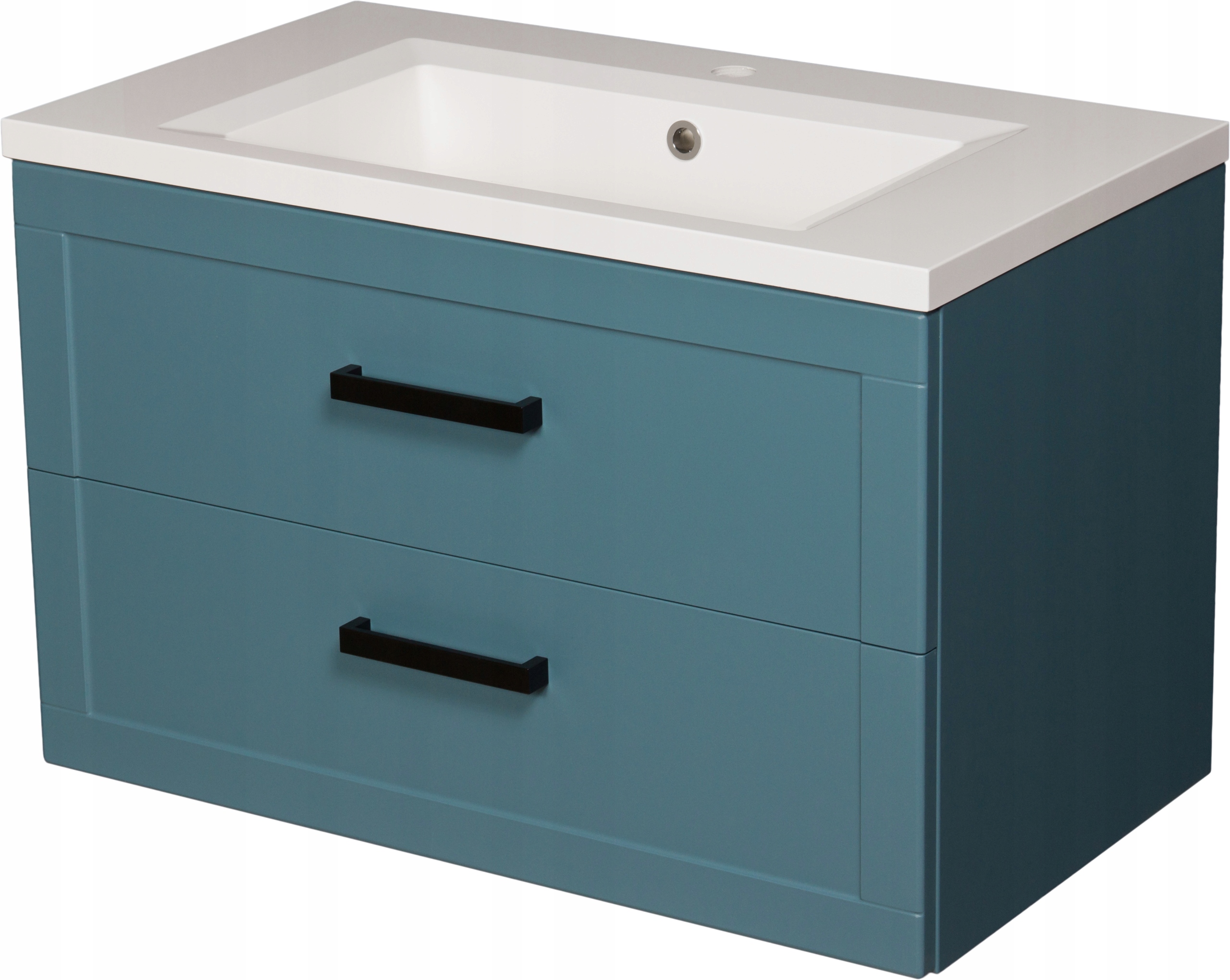 MEIVA meble łazienk niebieska szafka + umywalka 80