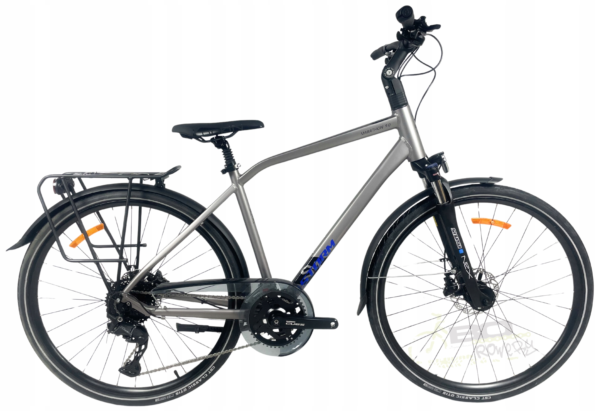 Rower Trekkingowy Storm Marathon 9.0 rama 19 28 szary niebieski mat 2025