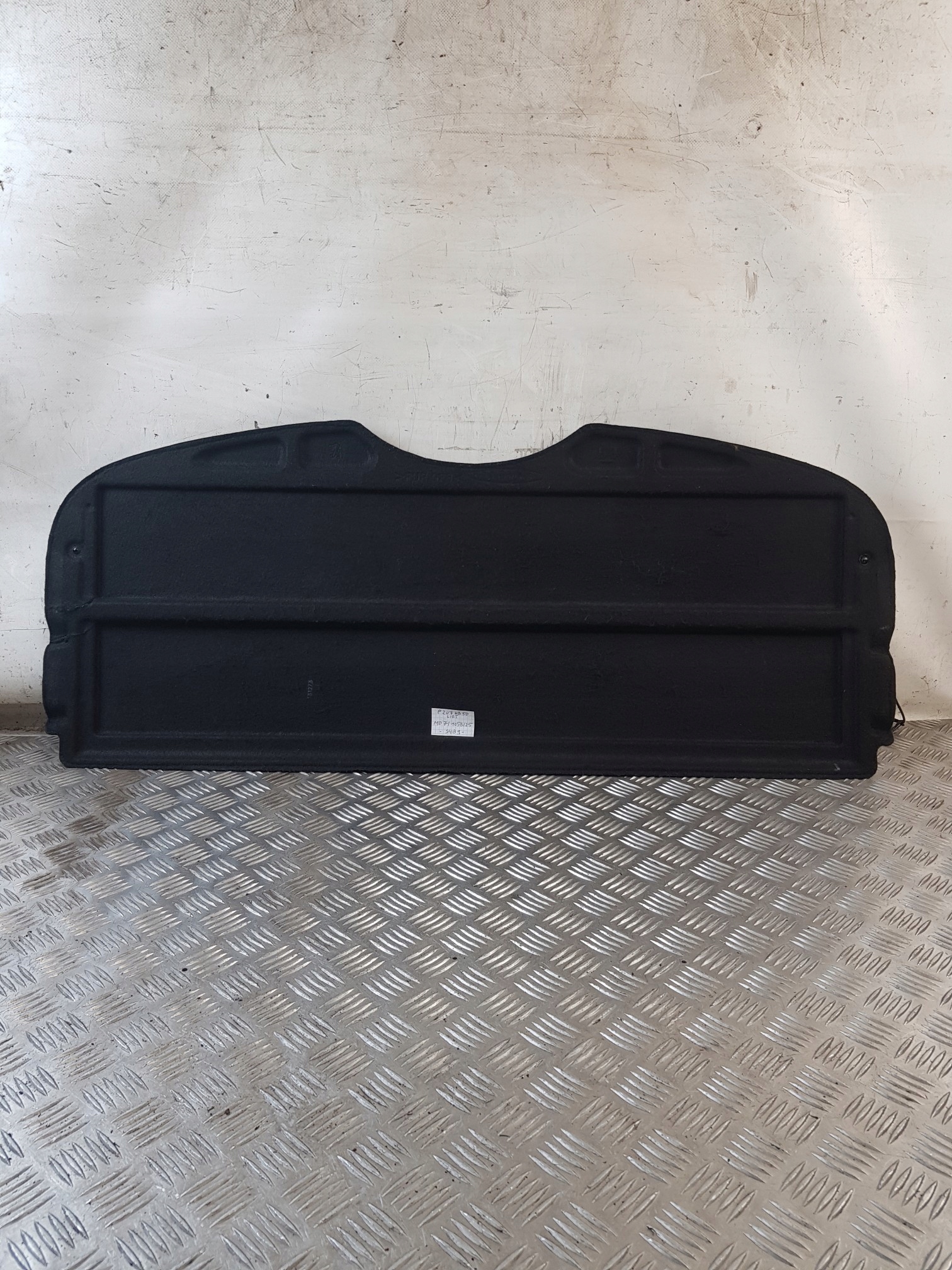 plato rear boot PEUGEOT 207 HB 5D