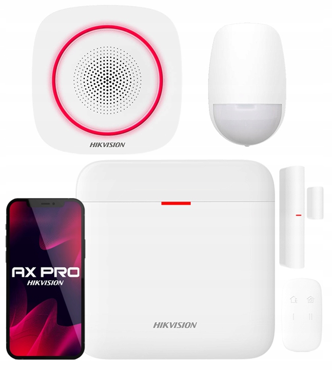 Alarmový set Hikvision Ax Pro WiFi 3G Vnútorný signalizátor 110 dB