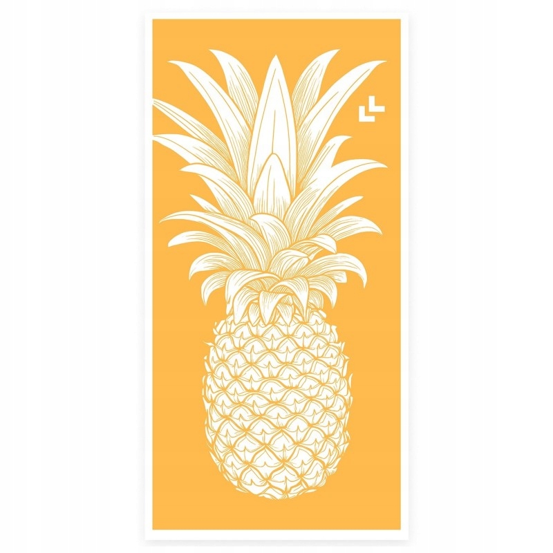 Lullalove Innowacyjny lekki ręcznik bambusowy XL 75x150 Ananas