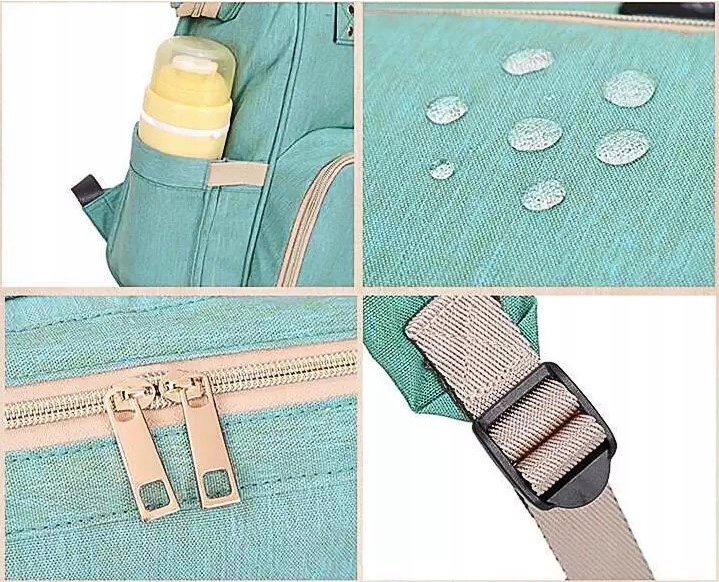 TORBA DO WÓZKA PLECAK ORGANIZER DLA MAMY TATY 3w1 Wysokość 43 cm