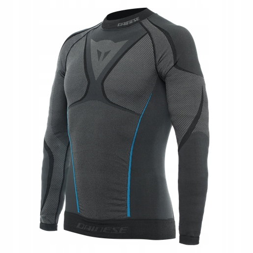 Tričko Dainese Dry Ls Xs/s Čierna/Modrá