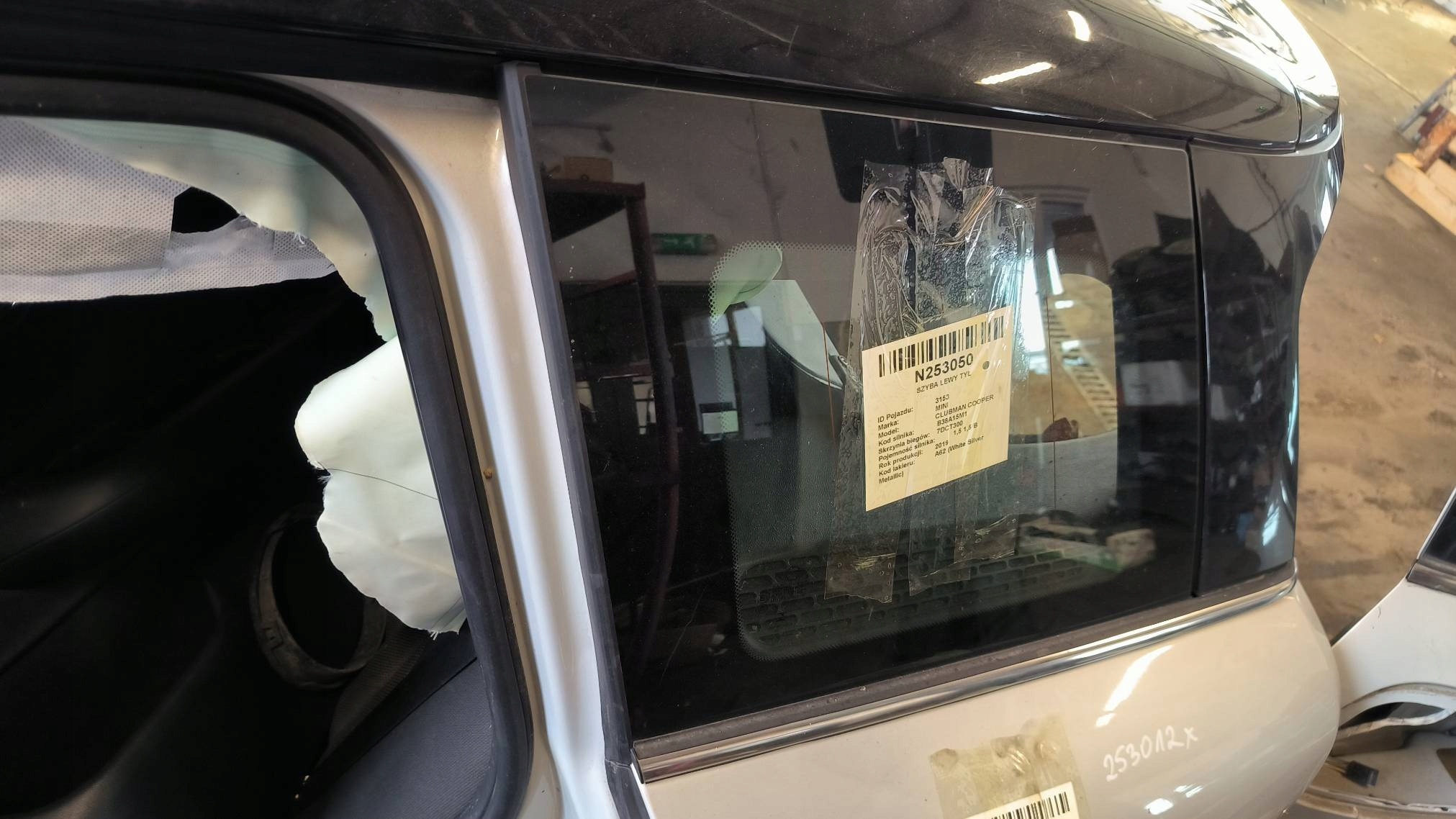 window left rear part MINI CLUBMAN COOPER