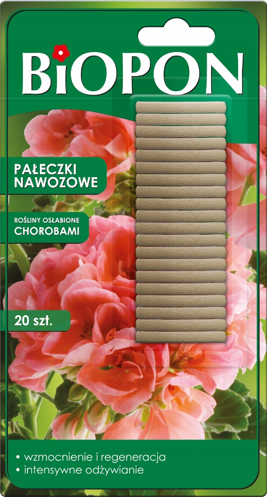 

Biopon Pałeczki Nawozowe Rośliny Osłabione 20szt