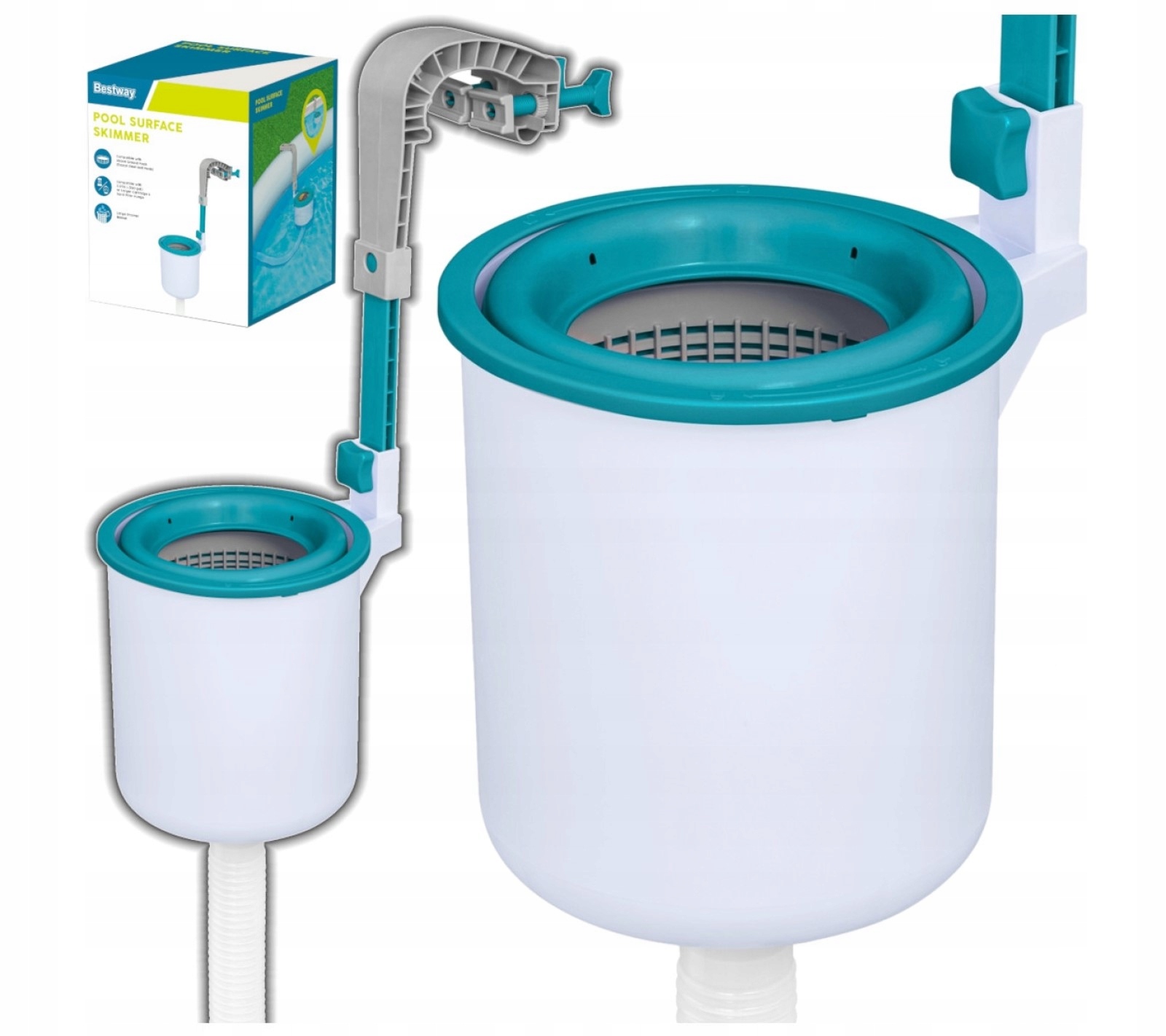 Skimmer Powierzchniowy Filtr Do Czyszczenia Wody Basenu Bestway 2w1 58233
