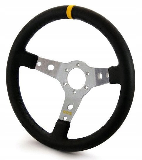 

Sportowa kierownica skórzana Rrs 3-ramienna 350mm