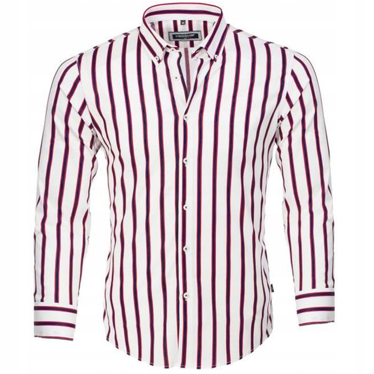 

Koszula Taliowana w Paski Slim Casual Elegance