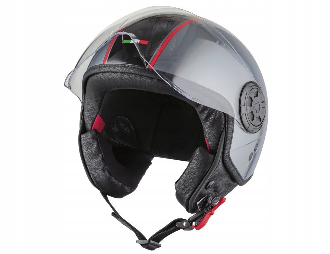 Profesjonalny Kask Motocyklowy Szary Otwierany S
