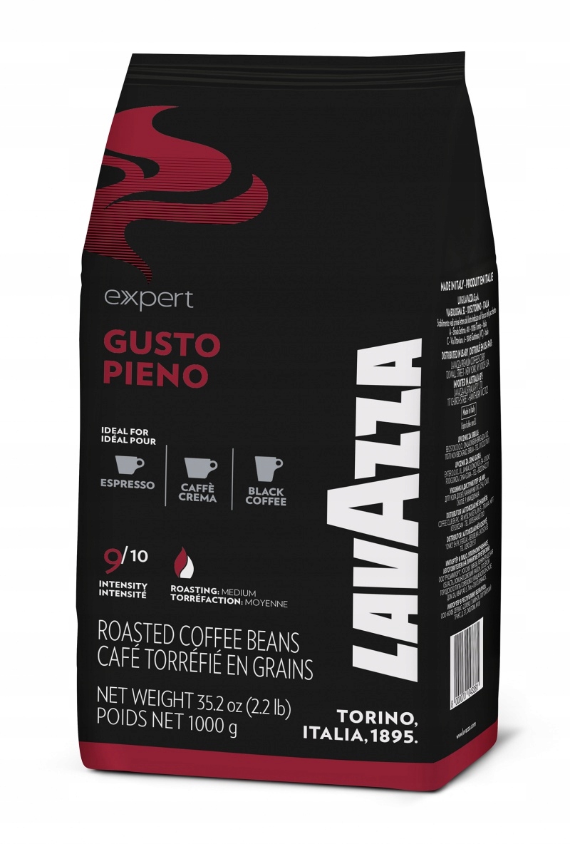 Levně Káva Lavazza Gusto Pieno Expert, zrnková, 1 kg