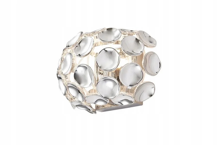Moderní dekorativní nástěnné svítidlo glamour, chromované, 27 cm Reality