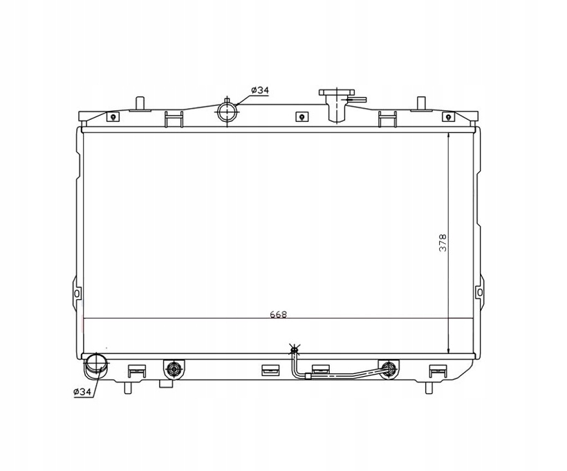 CHŁODNICA HYUNDAI ELANTRA 00- 253102D110