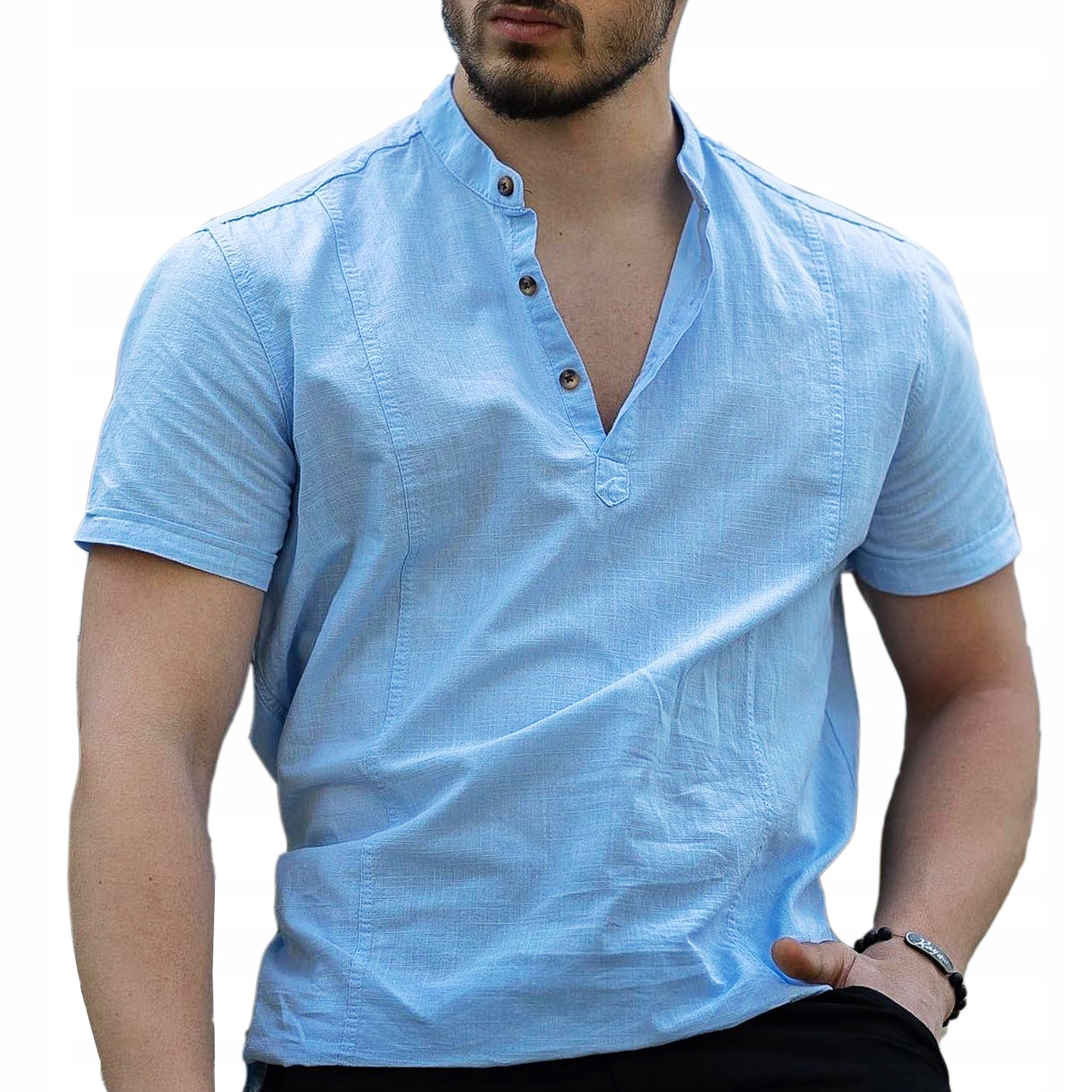 Pánská Košile Casual Se Stojáčkem Denní Hladká Novinka