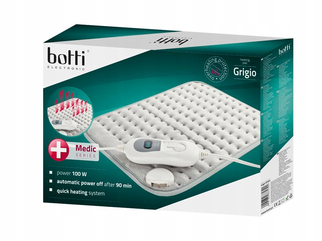 PODUSZKA ELEKTRYCZNA ROZGRZEWAJĄCA TERMOFOR NA BOLĄCE STAWY MIĘŚNIE NERWY Materiał polar