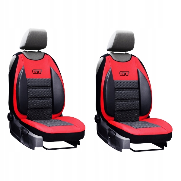 

Maty skórzane Gt Komplet przód czerwone Opel