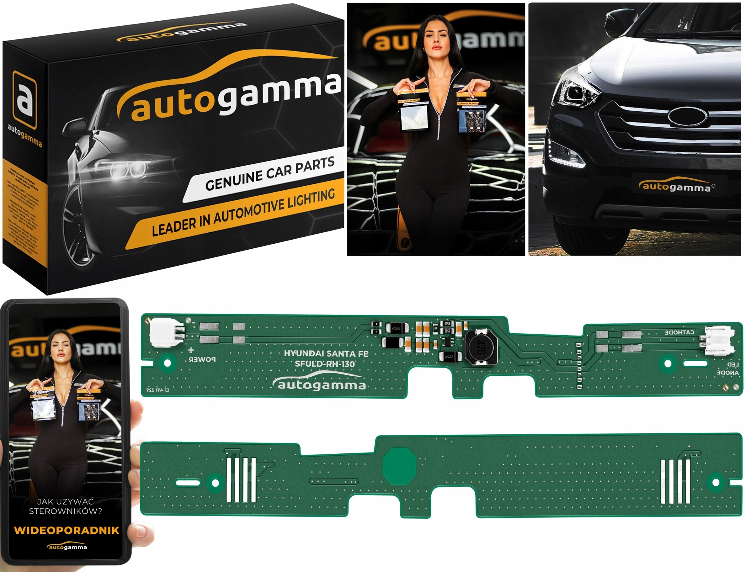 Sterownik Płytka Moduł LED DRL - Hyundai Santa Fe Prawy