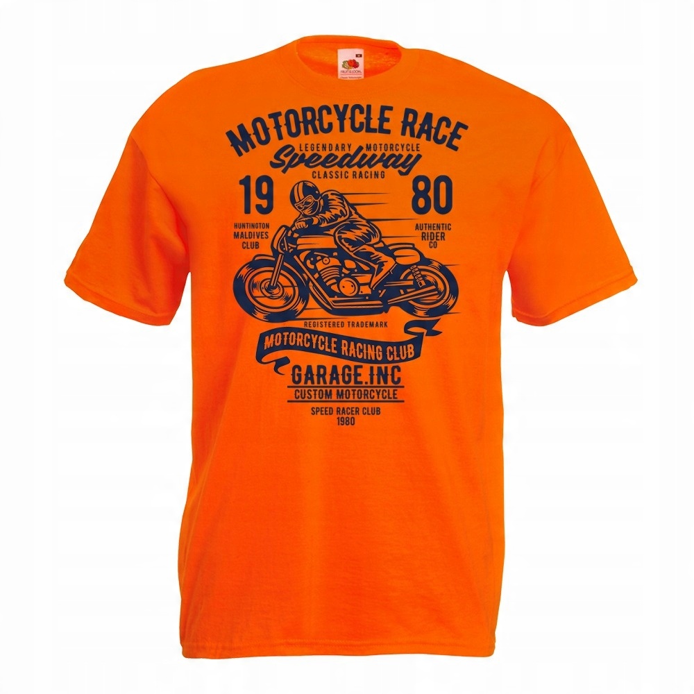 

Koszulka motocykl motor motocyklista kask L pomara