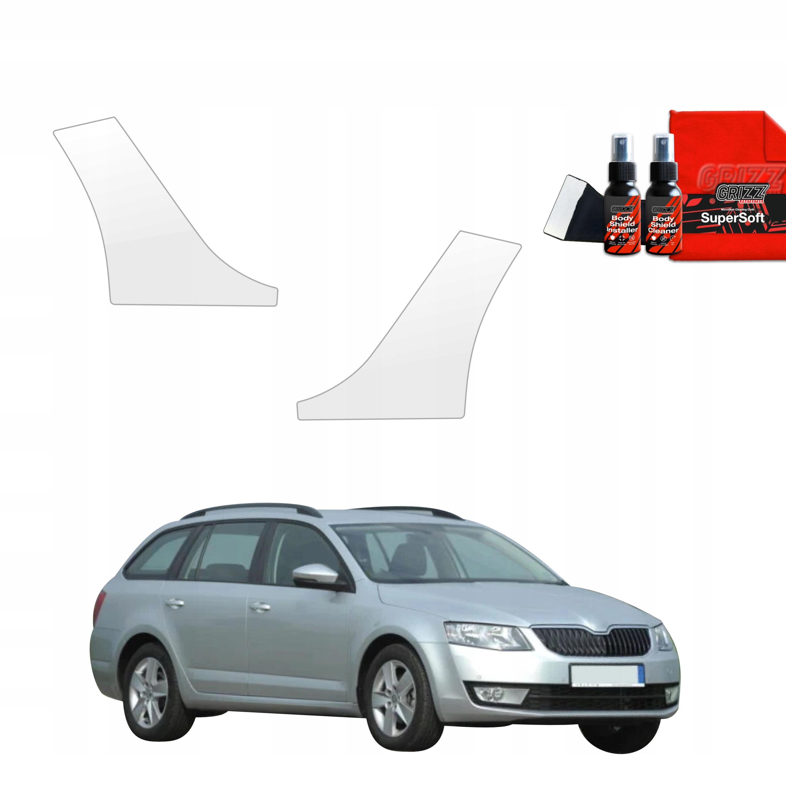 2v1 Fólie Ppf fólie na kola pro Škoda Octavia 3 Kombi 5D (2017-2020)