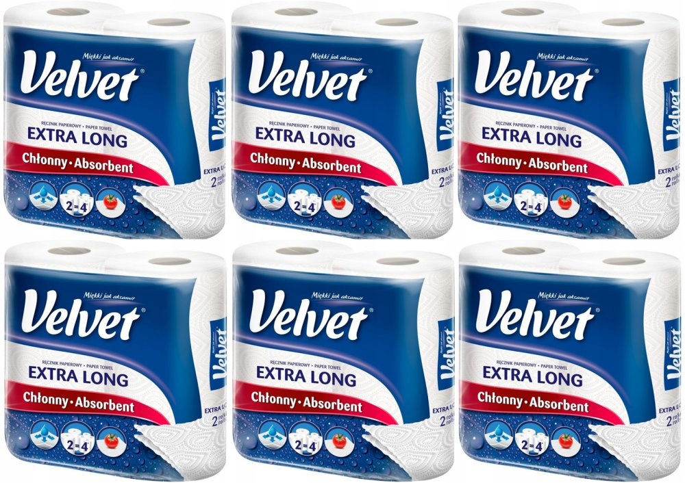 

Velvet ręcznik papierowy Extra Long 12 rolek