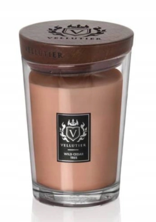 Vellutier Svíčka Velká Sklenice Wild Cedar
