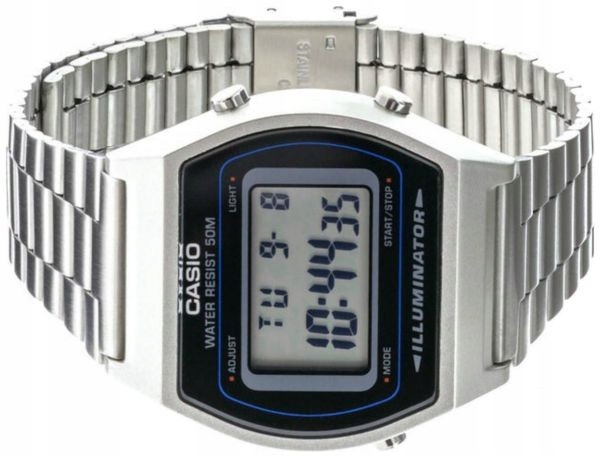 Retro Klasik! Módní Digitální Hodinky Casio B640WD-1AVEF Sport Led Box 35 mm