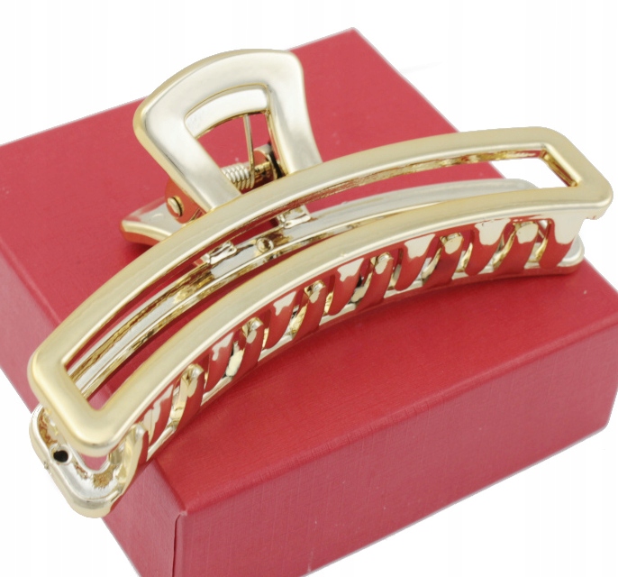 

Klamra Do Włosów Szczęka Duża Złota Z Tworzywa