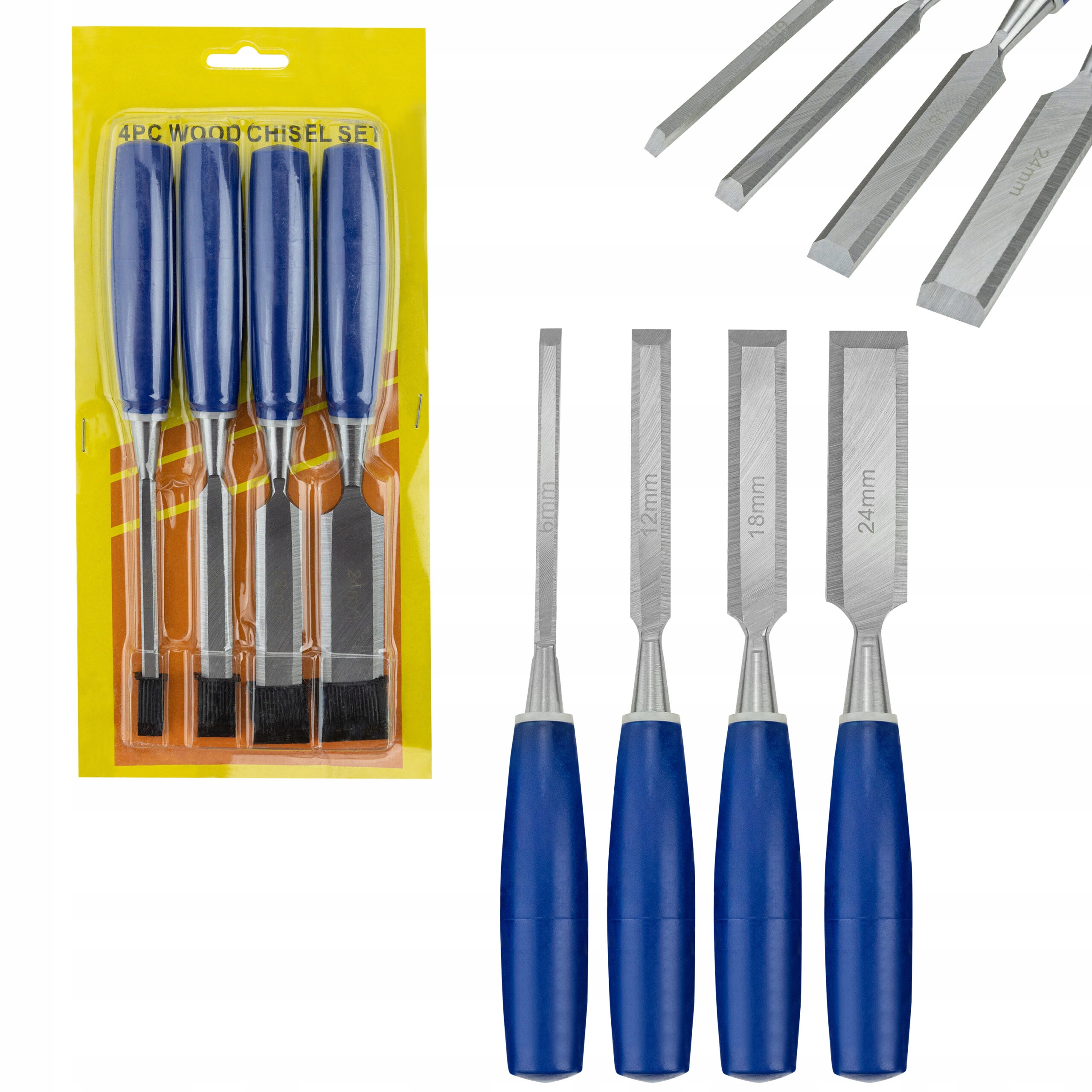 

Dłuta Stolarskie Zestaw 4 El 6mm 12mm 18mm 24mm