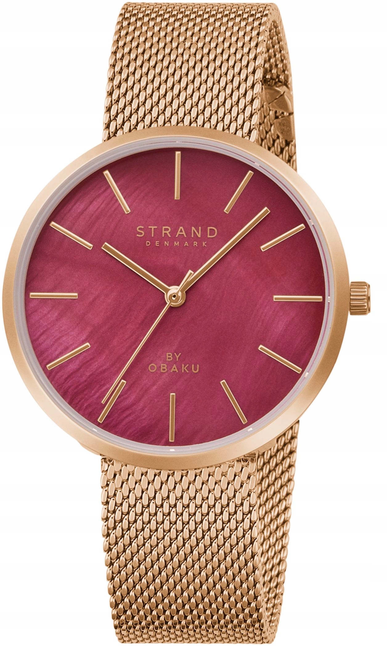 Nové Originální dámské hodinky Strand by Obaku S700LXVDMV zlaté, krabička