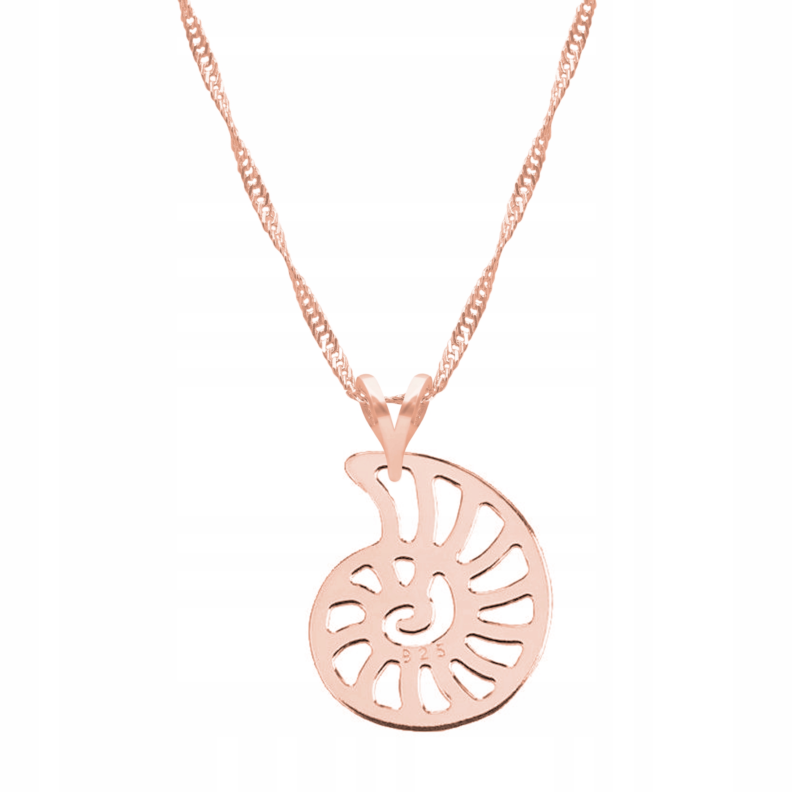 Řetízek zlatý náhrdelník 925 Mušle Moře