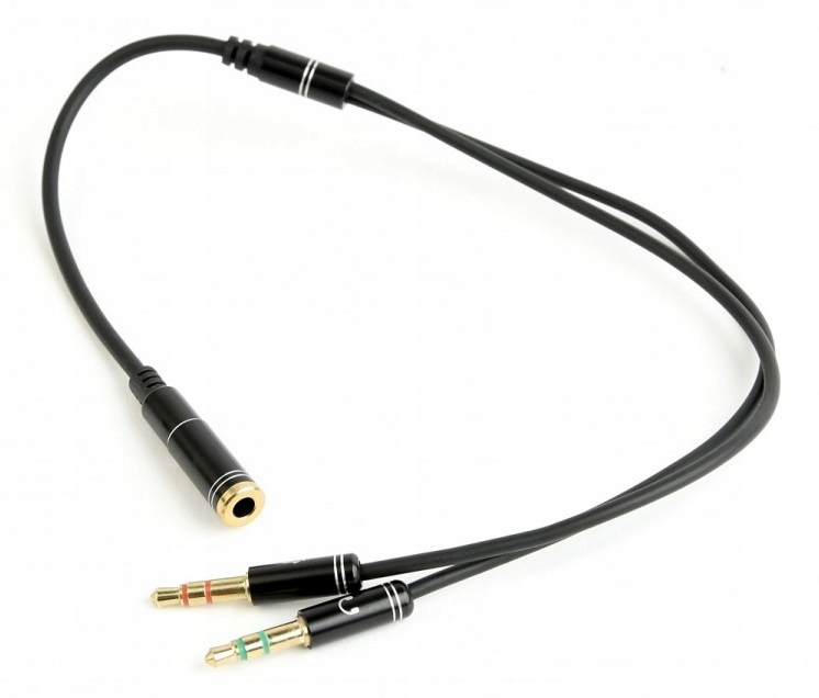 

Adapter audio słuchawek mini jack - 2x mini jack