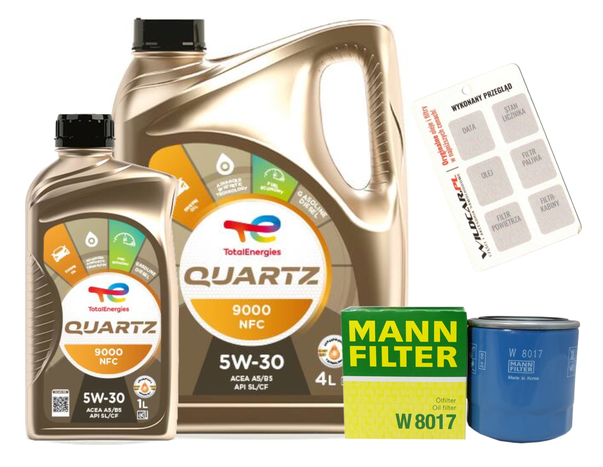 Filtr Mann W8017 Olej Total 5W30 Nfc Hyundai Kia