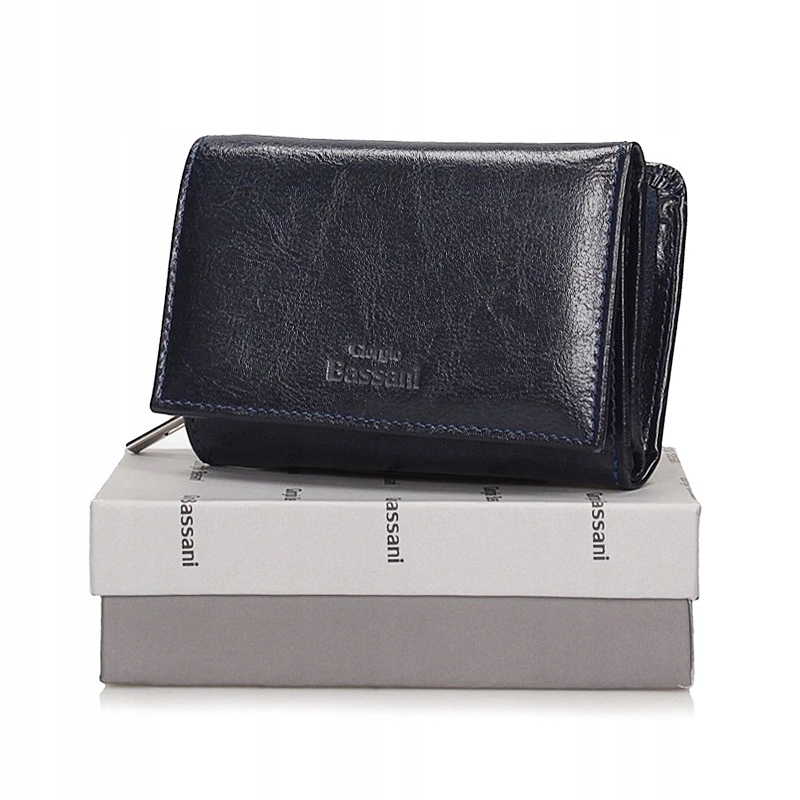 Elegantní peněženka Giorgio Bassani 026, mix modrých odstínů