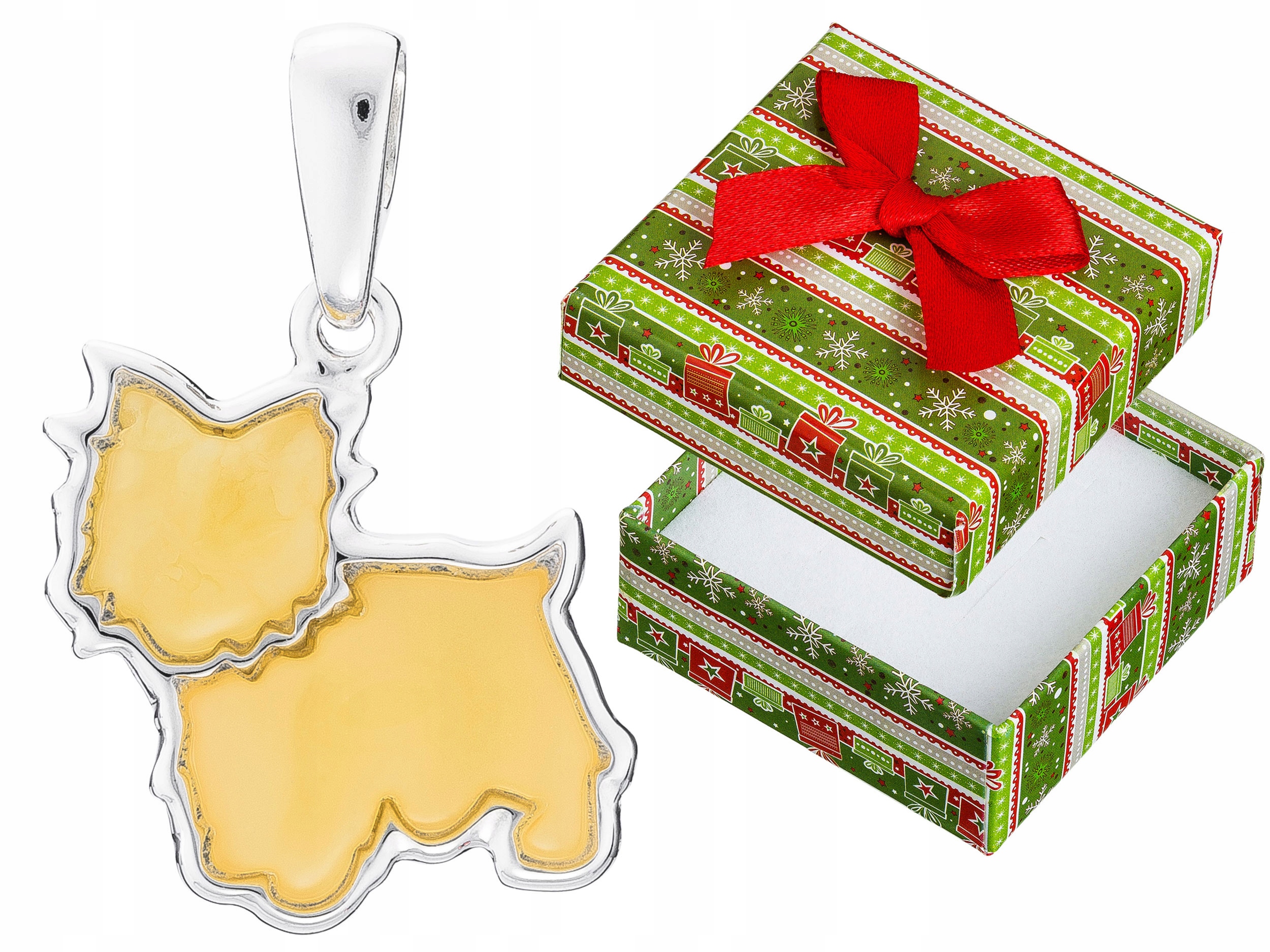 Stříbrný přívěsek Pejsek se žlutým jantarem Dámský Přívěsek West Terrier