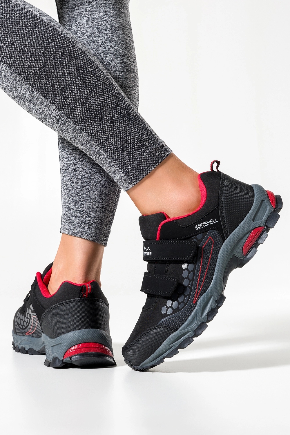 BUTY TREKKINGOWE DAMSKIE GÓRSKIE TURYSTYCZNE SPORTOWE SOFTSHELL LEKKIE r 41 Płeć kobieta