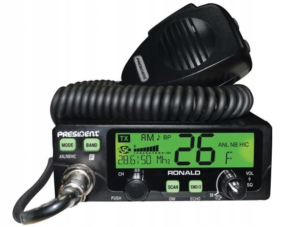 PRESIDENT RONALD 10/12M AM/FM 50W radio amatorski