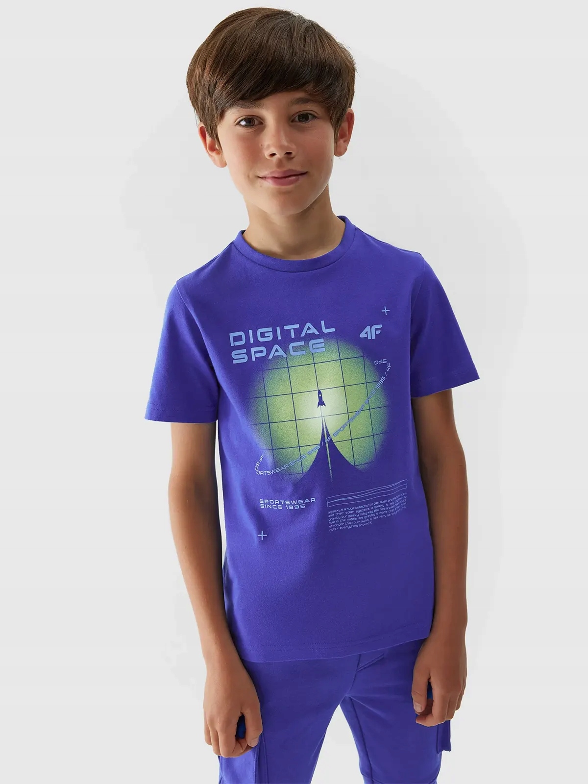 KOSZULKA CHŁOPIĘCA 4F JUNIOR T-SHIRT BAWEŁNIANY SPORTOWY DZIECIĘCY W23T0798 Marka 4F