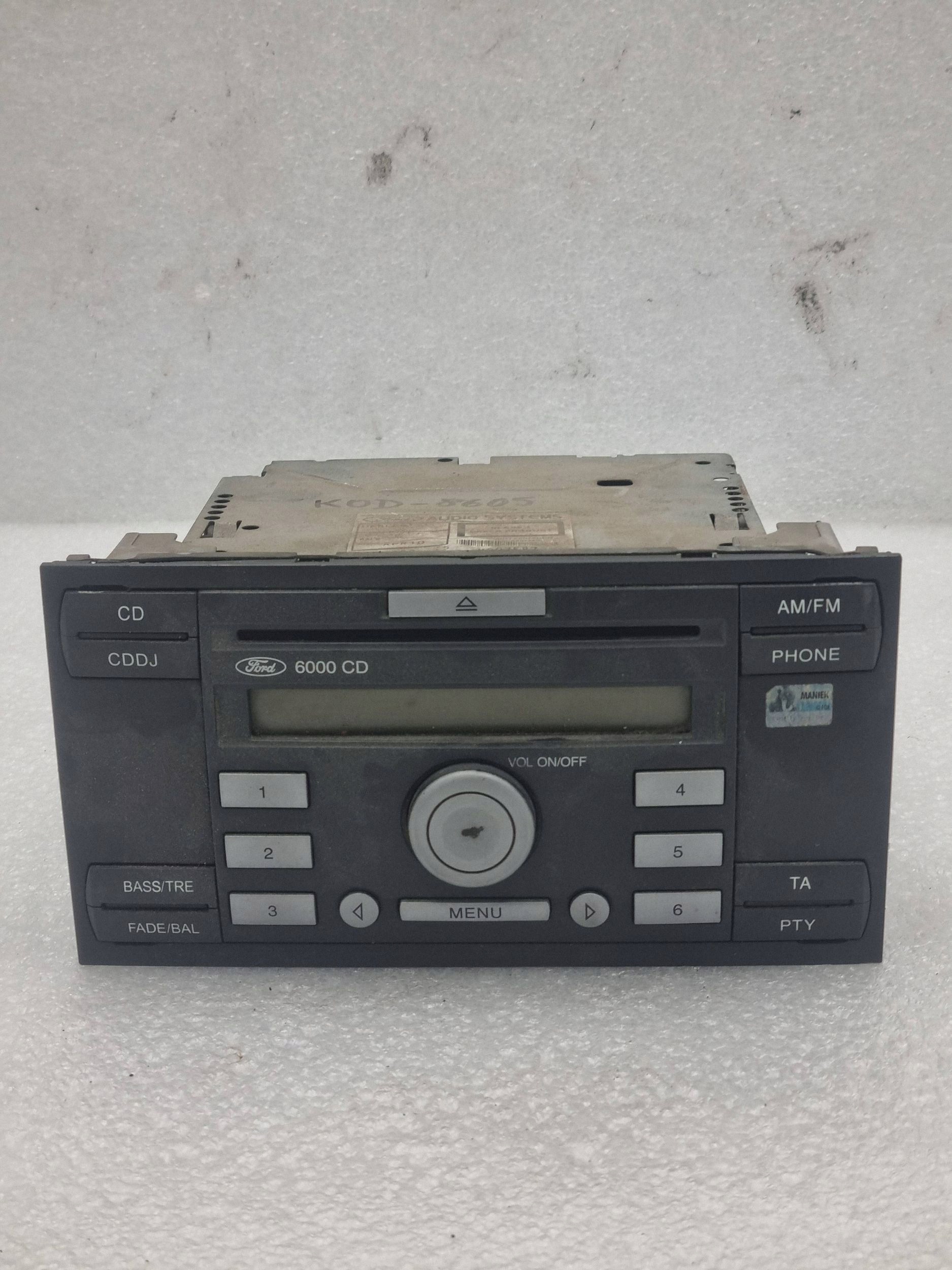Radio CD 6000CD Ford Z Kodem 4M5T18C815AD Sprawne