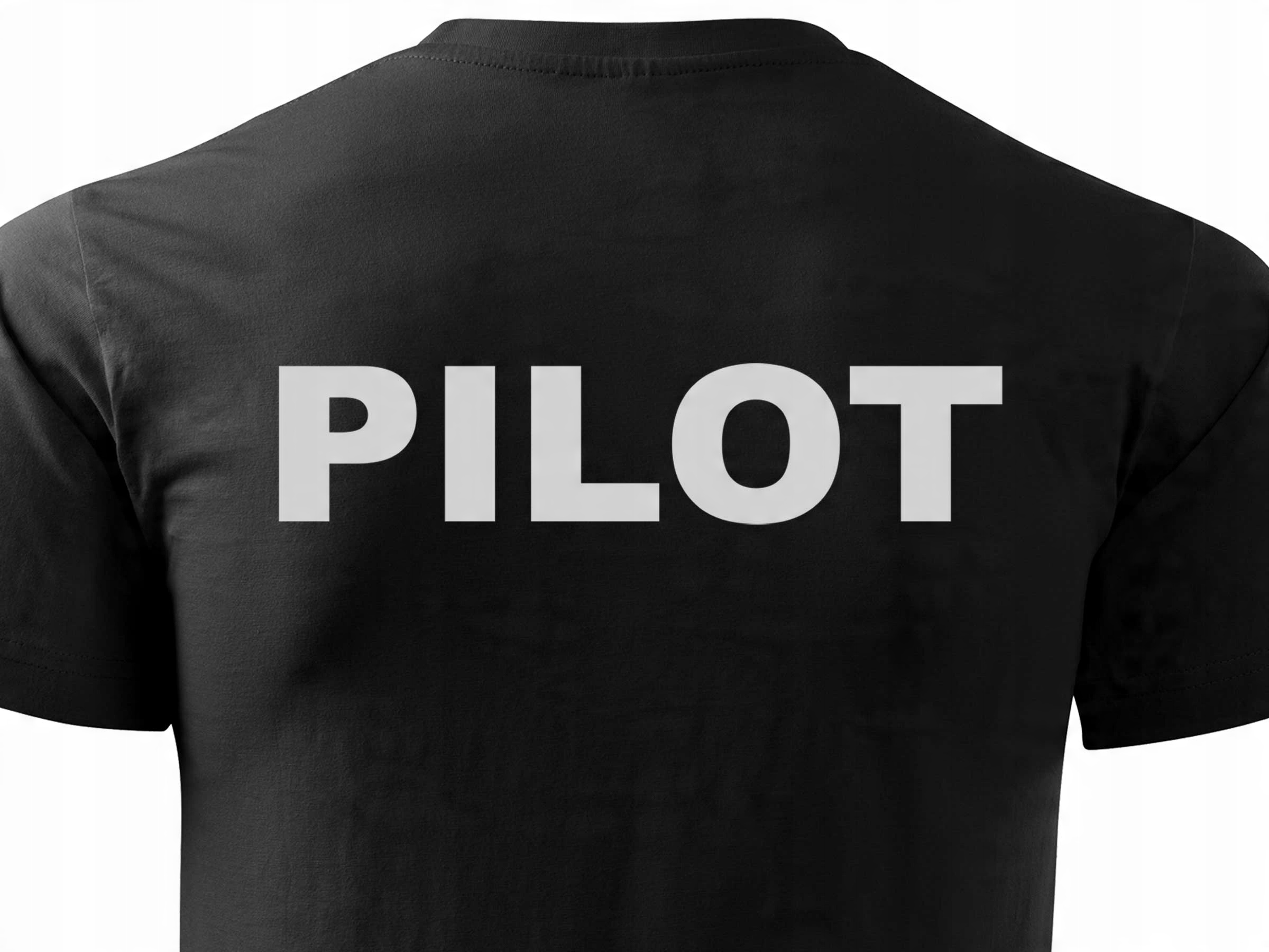 

Widoczna Koszulka Odblaskowa Nadruk Pilot - XL