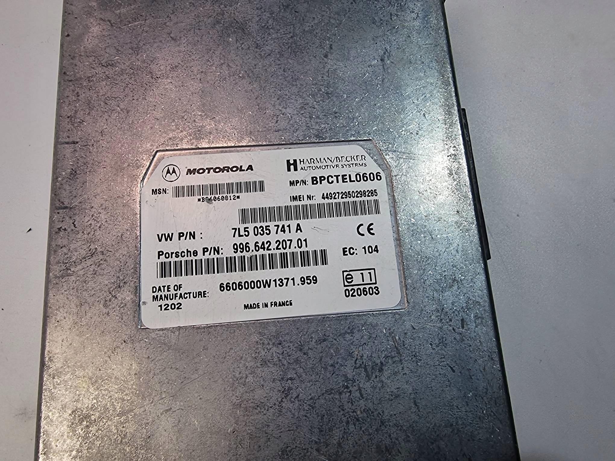 modul 7L5035741A PORSCHE CAYENNE