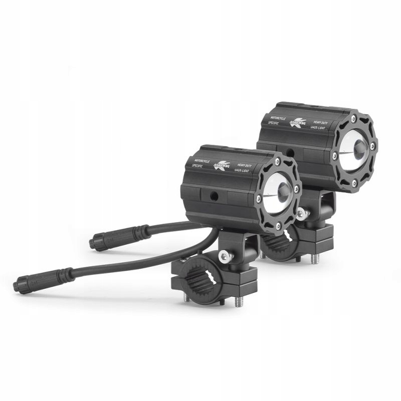 Czarne halogeny LED Kappa KS311 2 x 25W na gmole 21-25 mm