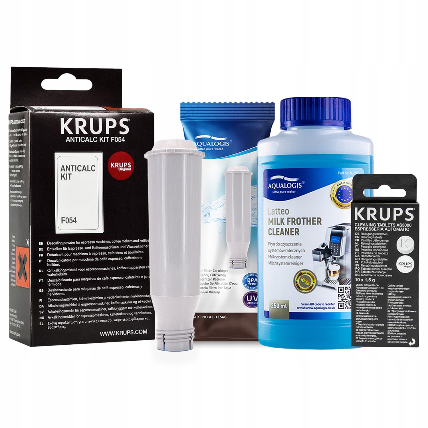 Filtr vody AL-TES46 pro kávovar Krups F054 XS3000 10 Ks Latteo 0,25L